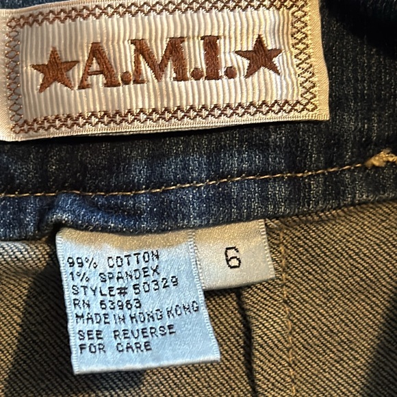 AMI  Wide Leg‎ Capri jeans-size 6 - Picture 6 of 6